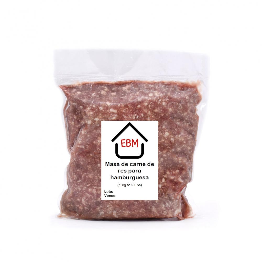 Masa de carne de Res para Hamburguesa EBM (1 kg)
