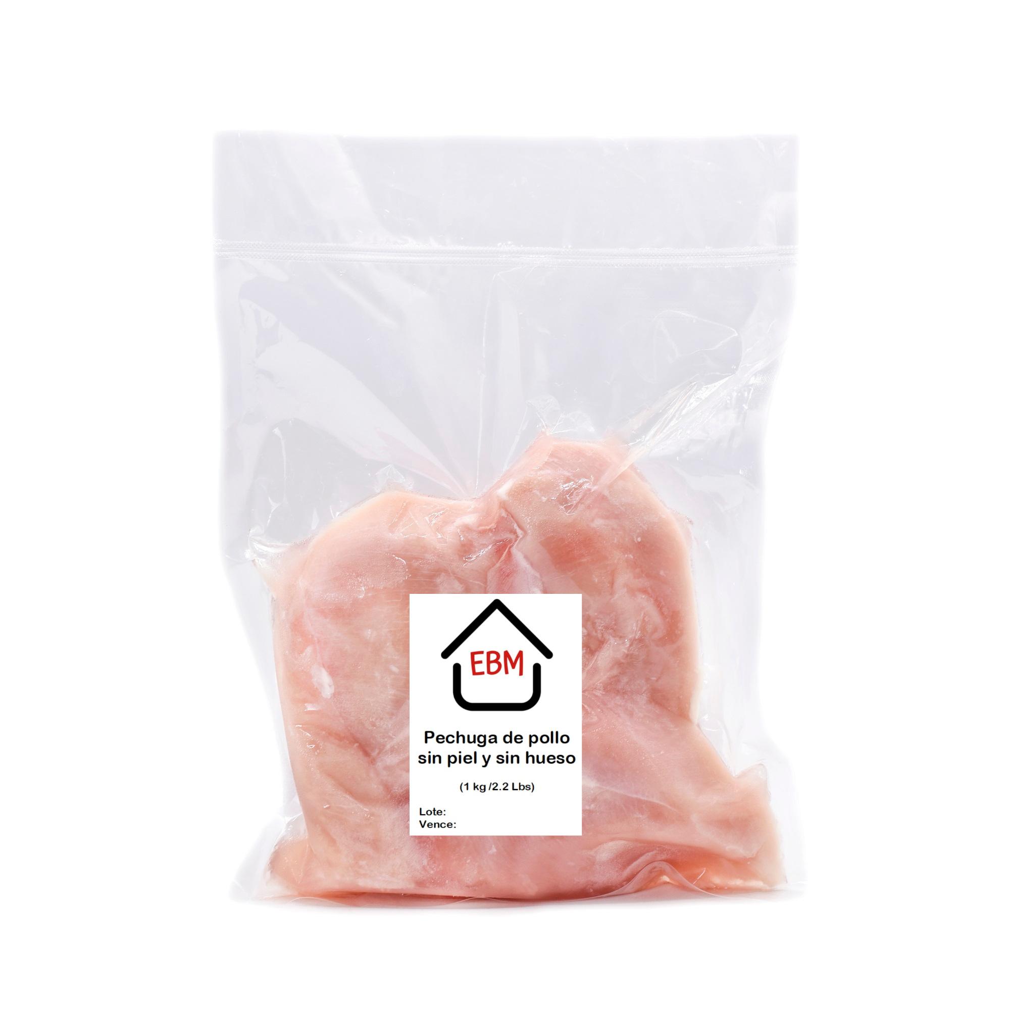 Pechuga de Pollo sin piel y sin hueso EBM (1 kg)