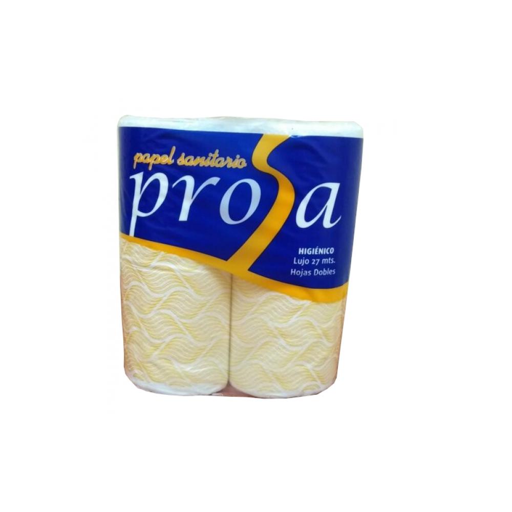 Papel sanitario de hojas dobles Prosa (4 U)
