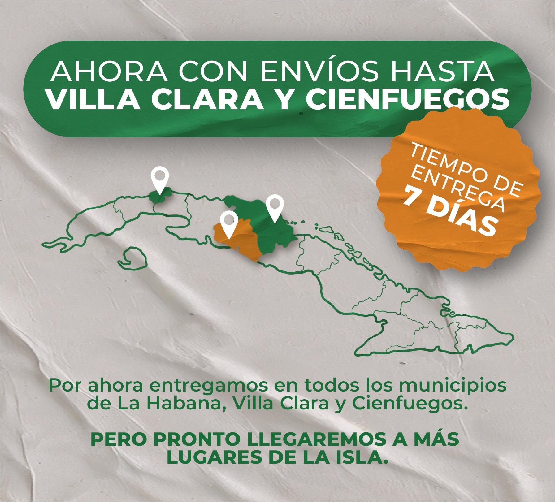 Envíos hal centro de Cuba