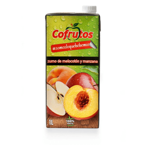 Zumo de Melocotón Manzana Cofrutos (1 litro)