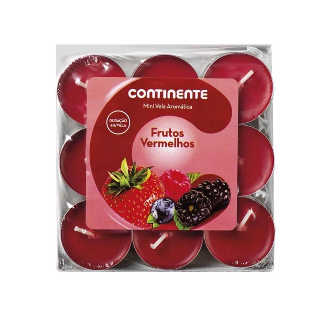 Mini Velas tipo Frutos Rojos Continente (18 u)