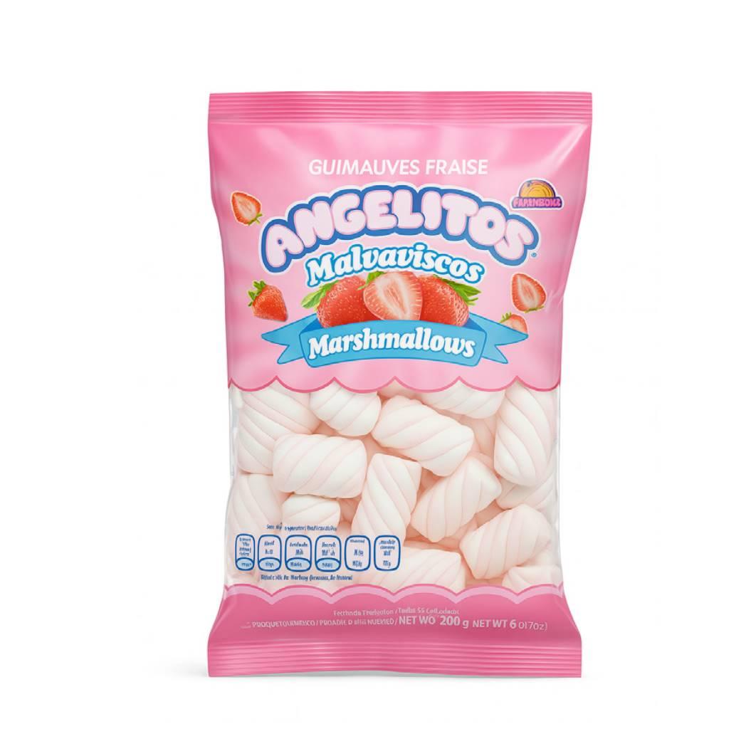 Malvaviscos churros de Fresa Angelitos Guandy (200 g)
