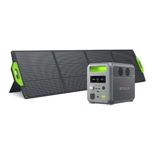 Estación de Carga Tulip Power (1200W) + Panel Solar (200W)