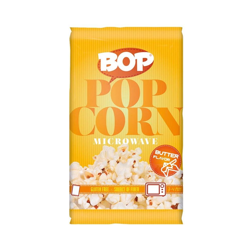 Palomitas de Maíz con sabor a mantequilla para microondas Bop (90 g)