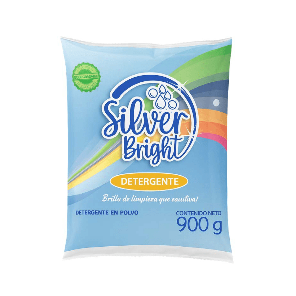 Detergente en Polvo Silver Bright (900 g)