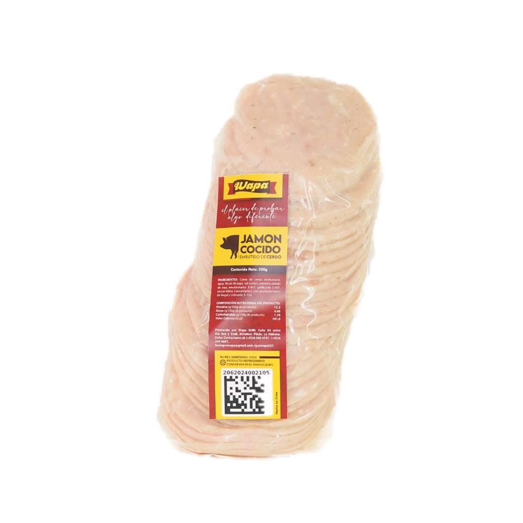 Jamón cocido lasqueado Wapa (500 g)
