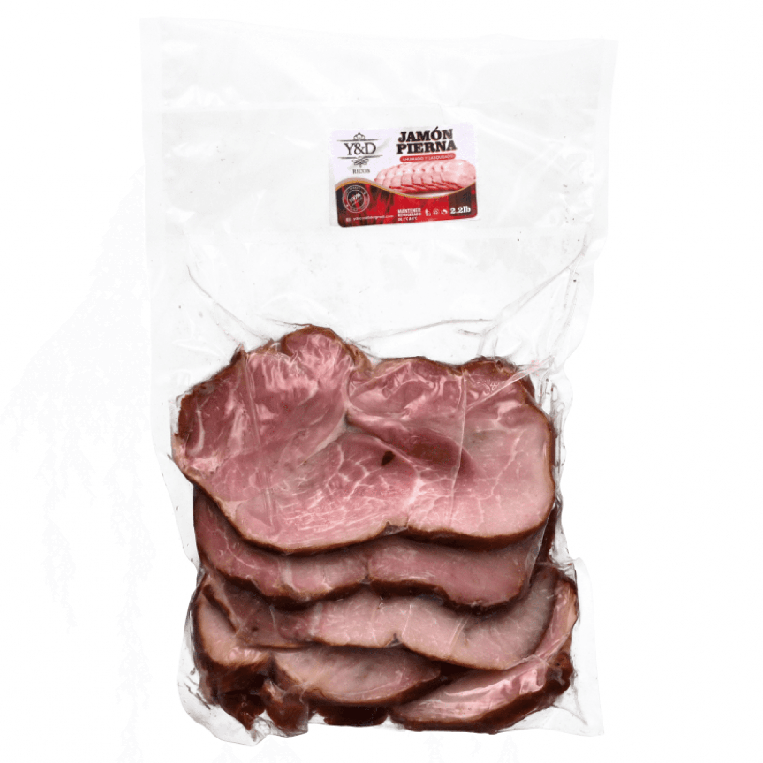 Jamón Pierna Lasqueado Y&D Ricos (2.2 lb)