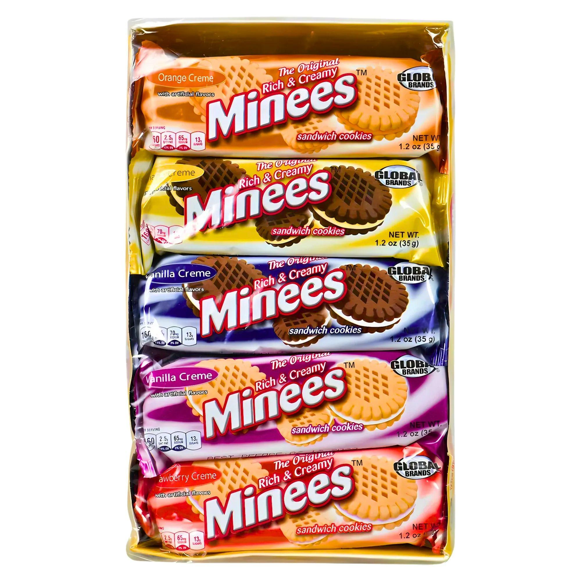 Galletas Dulces de Sabores Variados Minees (35g x 10 pqts)