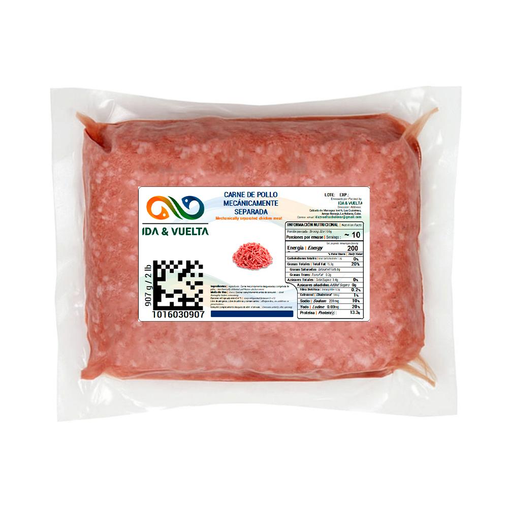 Carne de pollo mecánicamente separada Ida y Vuelta (907 g / 2 lb)