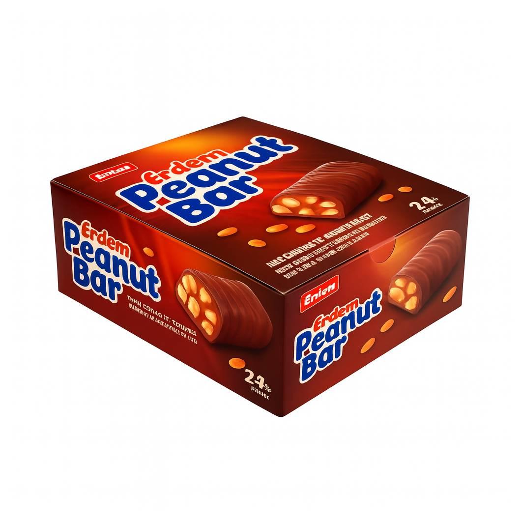 Caja de Chocolate NugaBAR Cacahuate Erdem (24 x 20g)