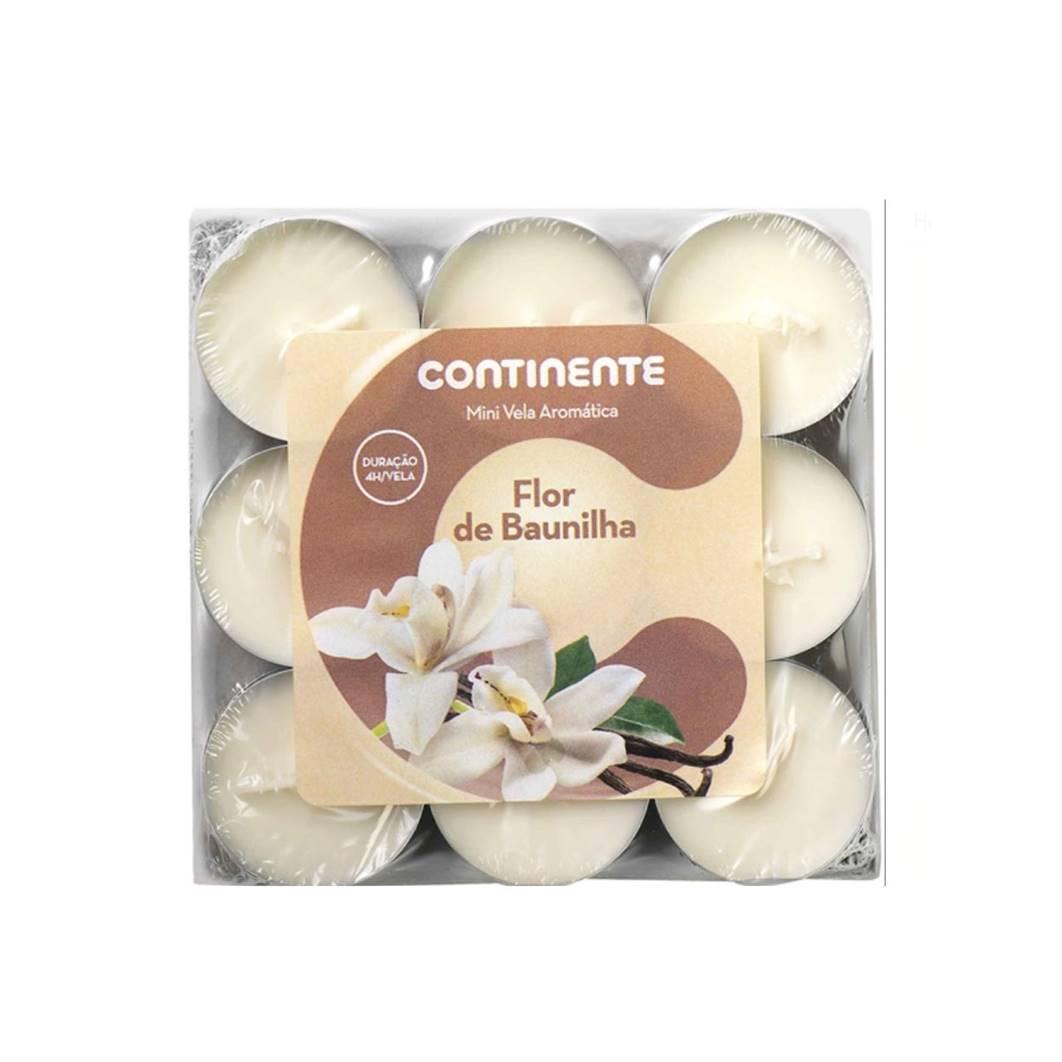 Mini Velas tipo Flor de Vainilla Continente (18 u)