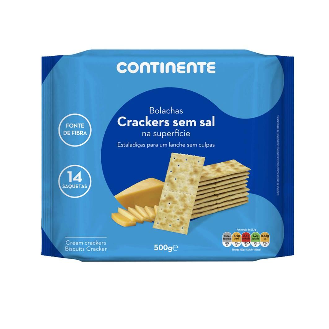 Galletas Crackers sin Sal Continente (500 g)	