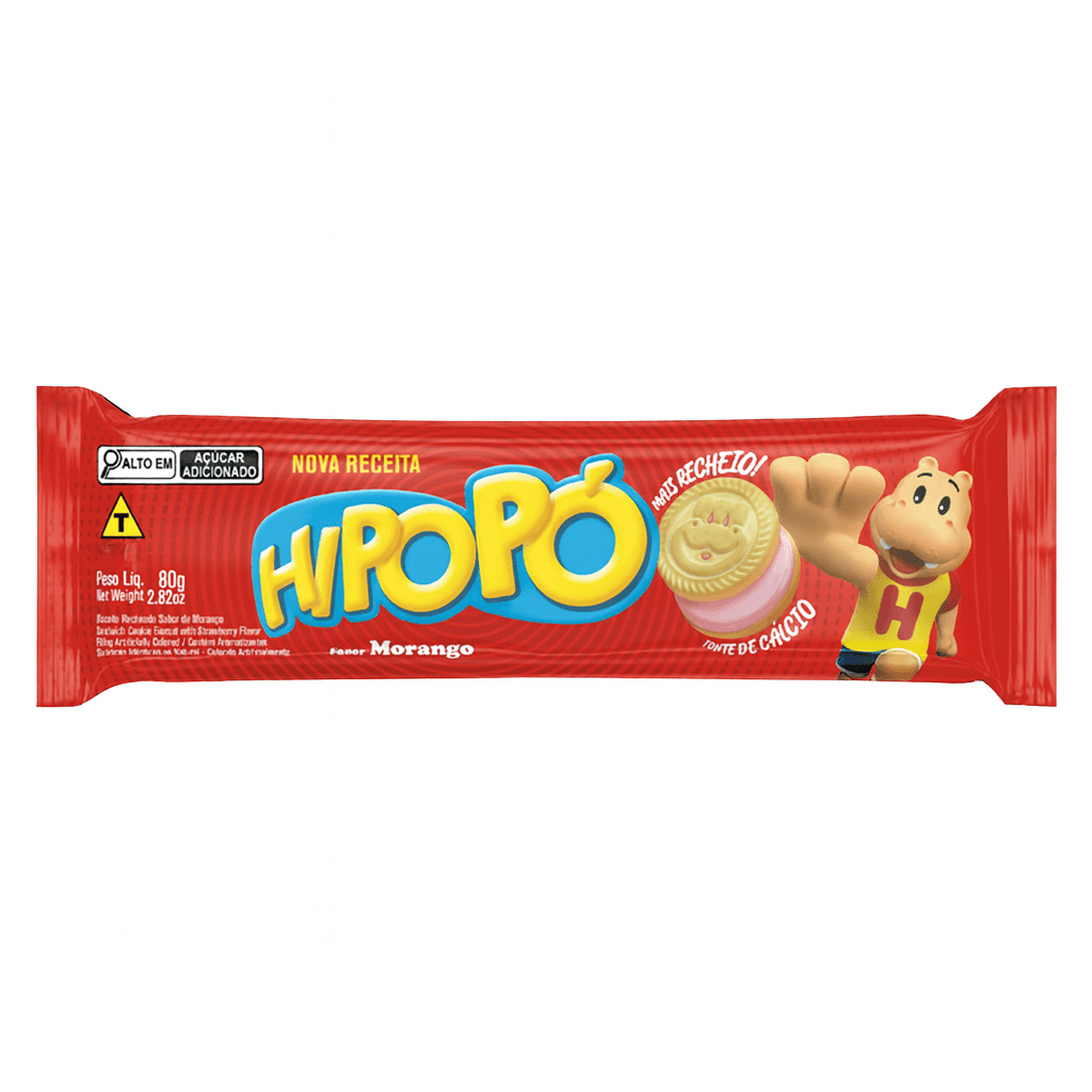 Galleta rellena sabor Fresa Hipopo (80 g)