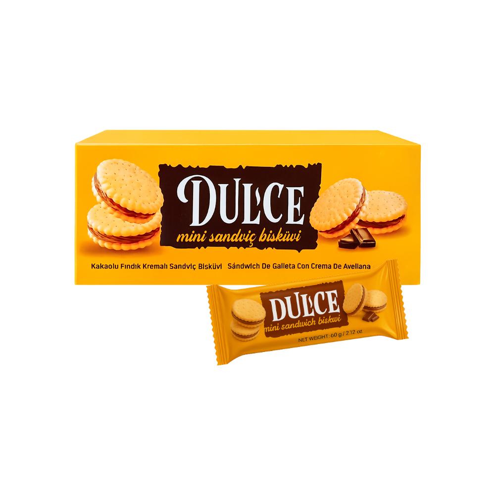 Caja de Galletas Sandwich de Avellana Dulce (24 x 60 g) 