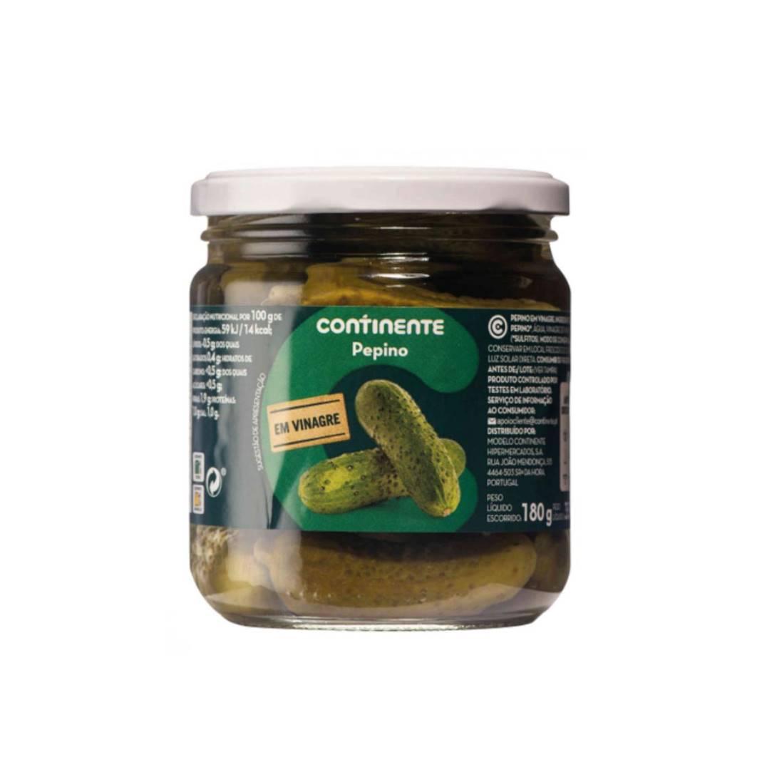 Pepinos en Vinagre Continente (180 g)	
