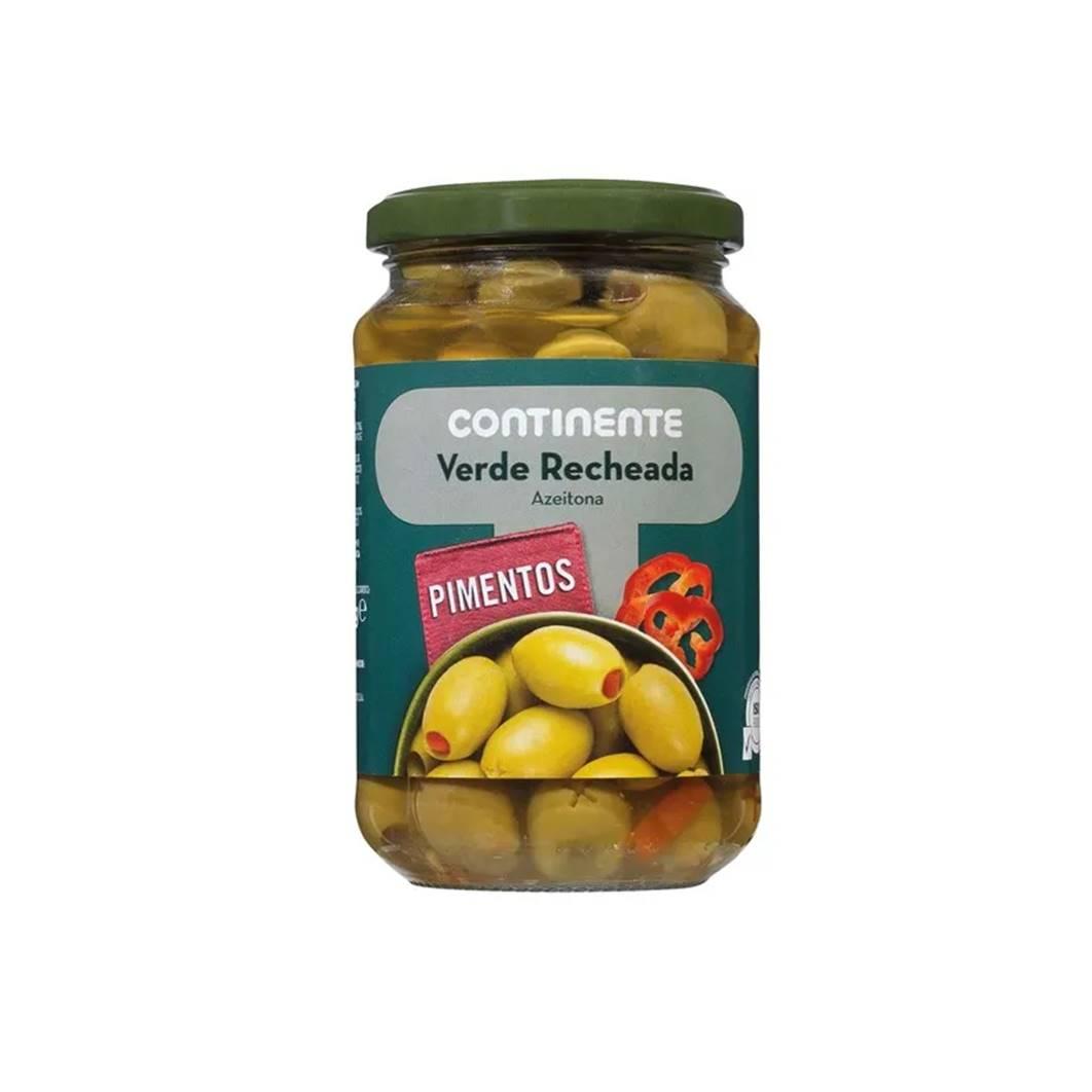Aceitunas Verdes con Pimiento Continente (200 g)