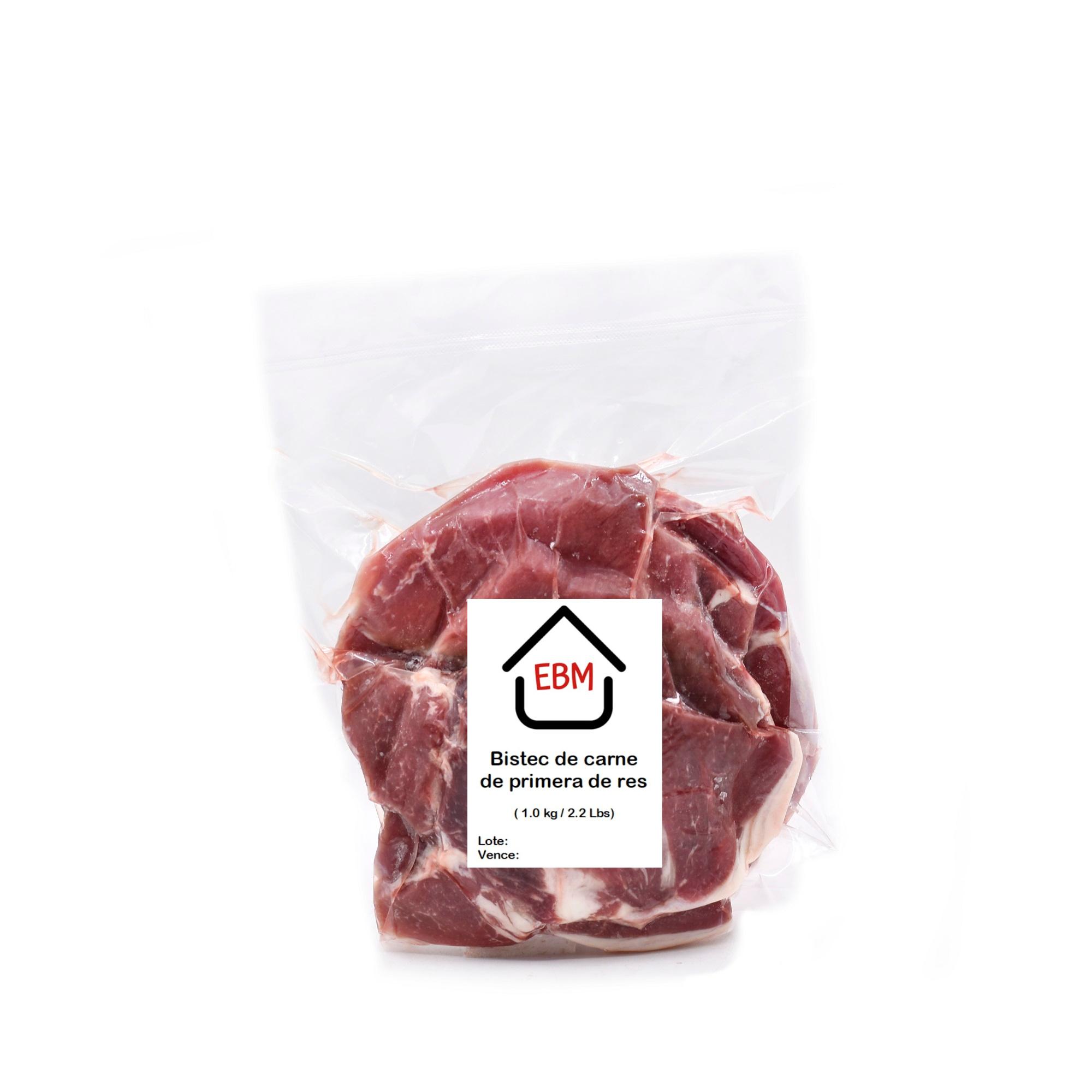 Bistec de carne de Primera de Res EBM (1 kg)
