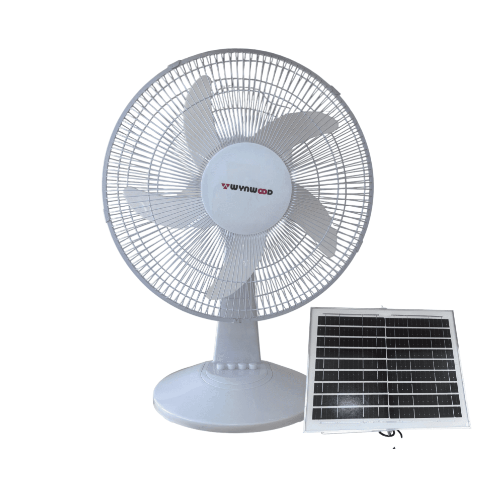 Ventilador Recargable Solar de Mesa Wynwood (16 pulgadas)