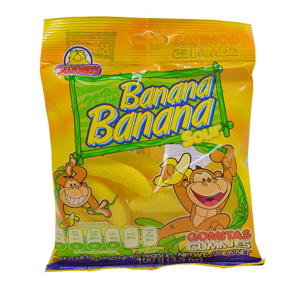 Gomitas Banana Sour Guandy (100 g)