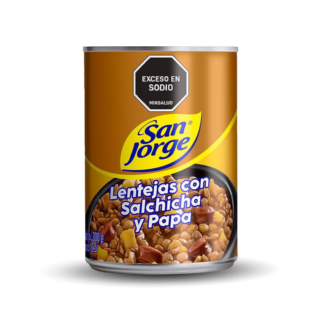Lentejas con Salchicha y Papa San Jorge (300 g)