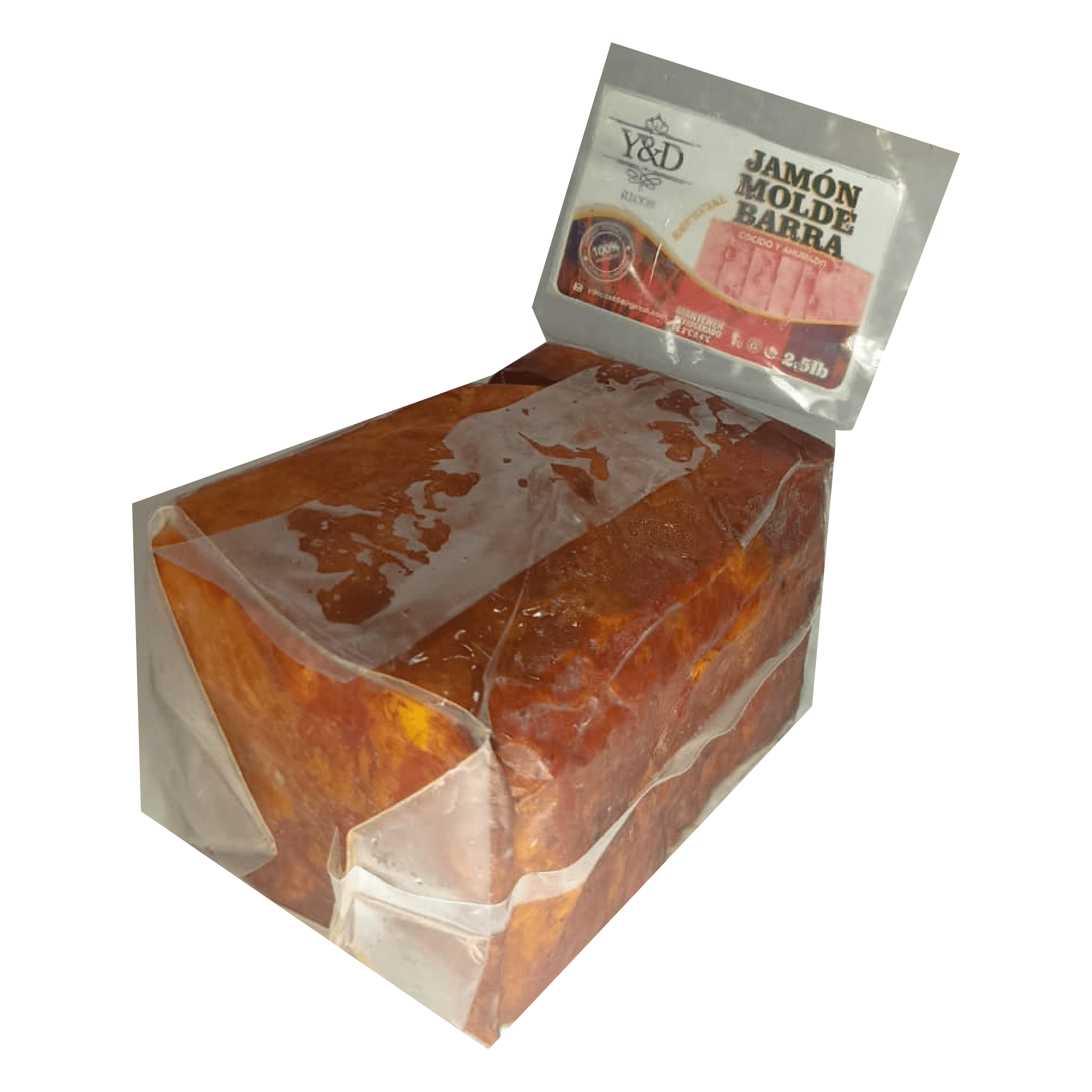 Jamón de Molde Barra Especial Cocido y Ahumado Y&D Ricos (2.5 lb)