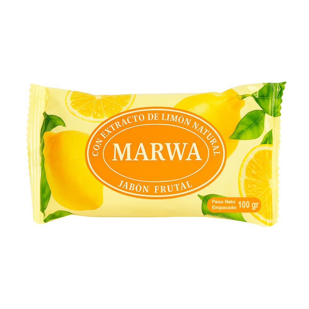 Jabón con extracto de Limón natural Marwa (100 g)