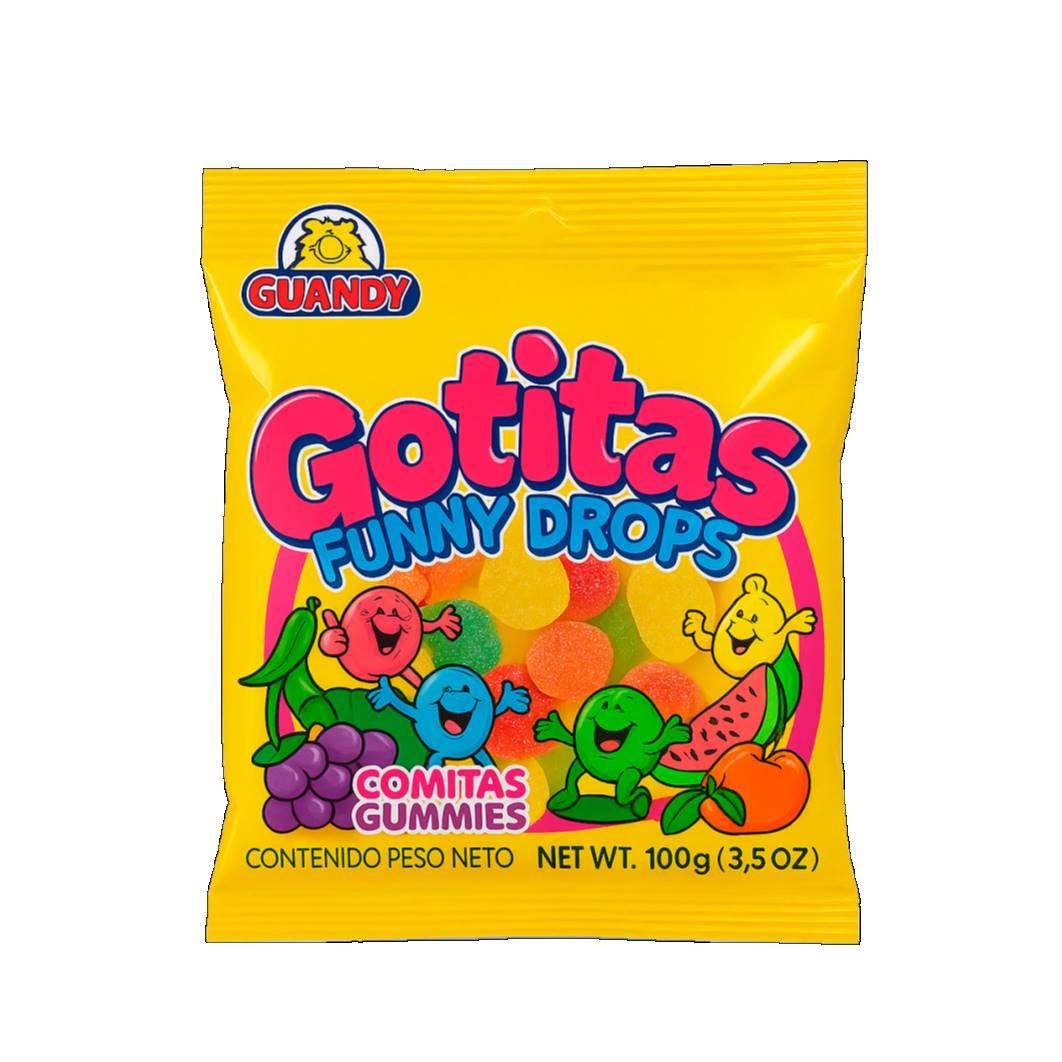 Paquete de Gomitas Gotitas Guandy (100 g)