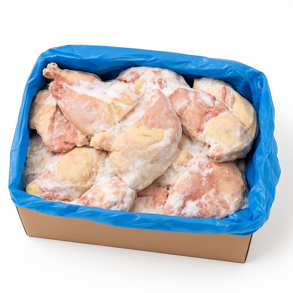 Caja de cuartos traseros de Pollo Pilgrims (15 kg / 33 lb)
